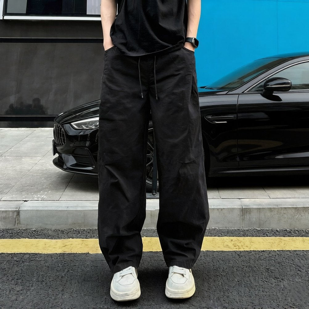 Men's Casual Relaxed Pants with Wide Legs