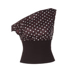 Women's Asymmetrical Polka-Dot Top