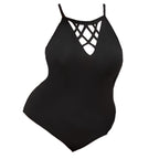 Women's Swimsuit with Refined Back Cut-Out