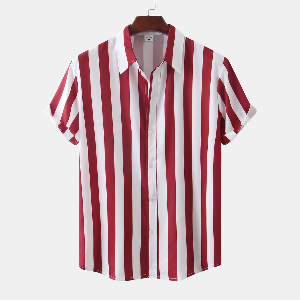 Women's Short-Sleeve Striped Shirt