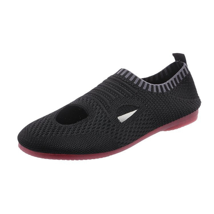 Women's Breathable Running Shoes with Flexible Knit Upper
