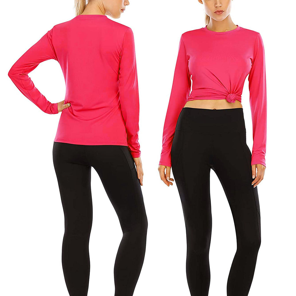 Women's Performance Long-Sleeve Shirt with Moisture-Wicking Material