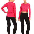 Women's Performance Long-Sleeve Shirt with Moisture-Wicking Material