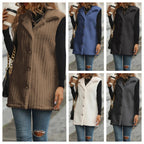 Women's Elegant and Cozy Teddy Jacket with Button Placket