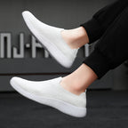 Women's Breathable Slip-On Sneakers with Elastic Upper