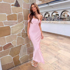 Women's Elegant Satin Evening Dress