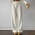 Women's Comfortable Wide-Leg Fleece Pants