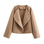 Women's Elegant Oversized Blazer with Chic Lapel