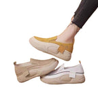 Women's Breathable Slip-On Sneakers with Fashionable Hole Design