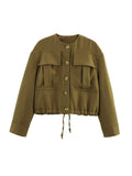 Women's Cropped Utility Jacket