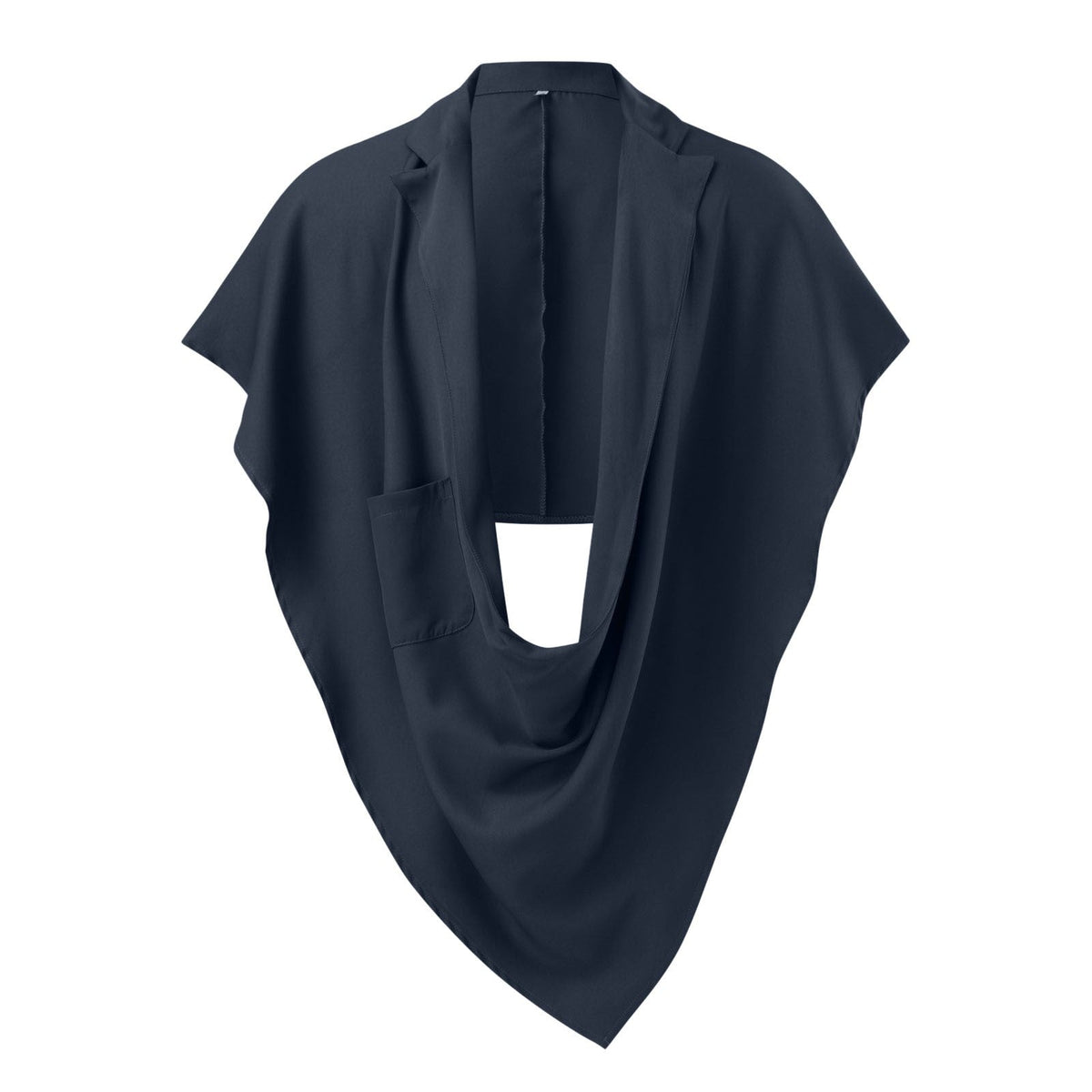 Women's Elegant Oversize Cape Jacket with Practical Pocket Design