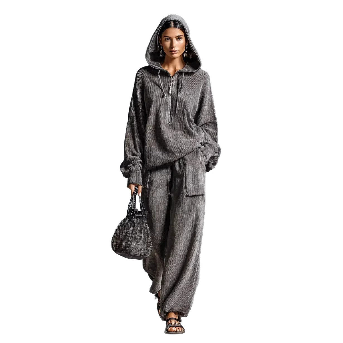 Women's Casual and Comfortable Hoodie Set