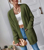 Women's Fluffy Open Cardigan