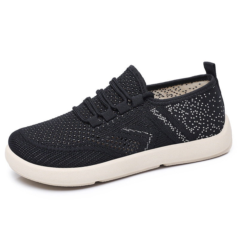 Women's Breathable Sneakers with Elastic Laces