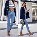 Women's Tailored Double-Breasted Blazer