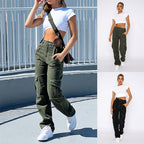 Women's Cotton-Blend Cargo Pants