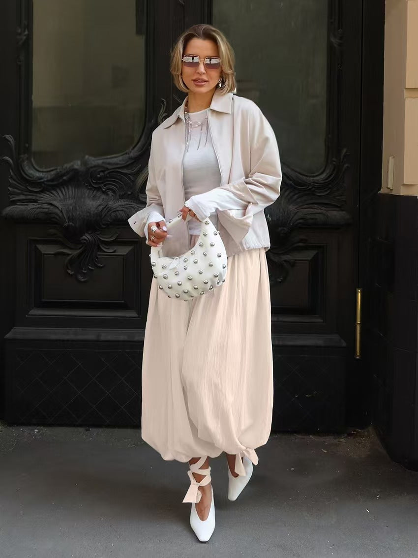 Elegant Summer Jacket with Casual Cut and Loose Sleeves