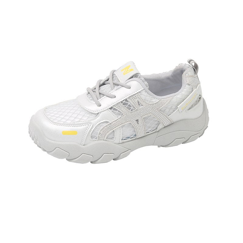 Women's Breathable Casual Sneakers with Non-Slip Outsole and Stable Construction