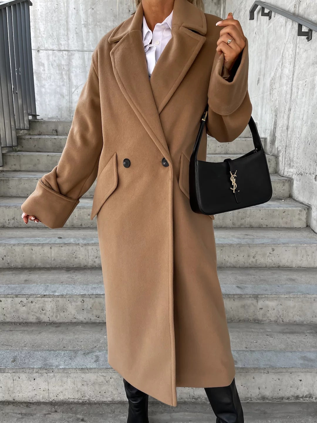 Women's Elegant Oversized Wool Coat