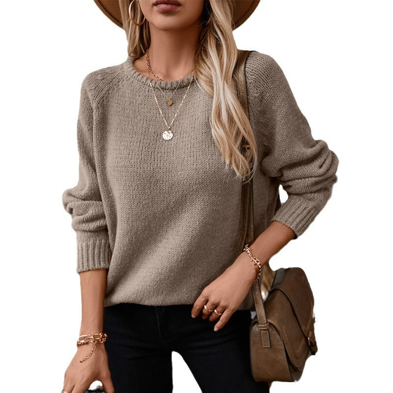 Women's Cozy Wide-Cut Knit Sweater
