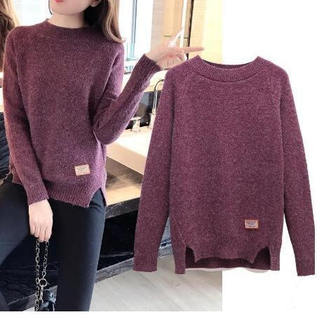 Women's Elegant Textured Knit Sweater