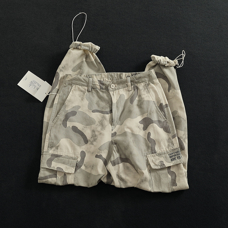 Women's Cargo Pants with Versatile Pockets and Modern Camouflage Design