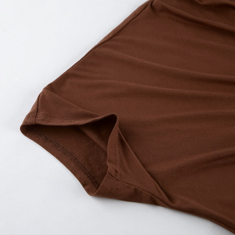 Women's Asymmetric Draped Top