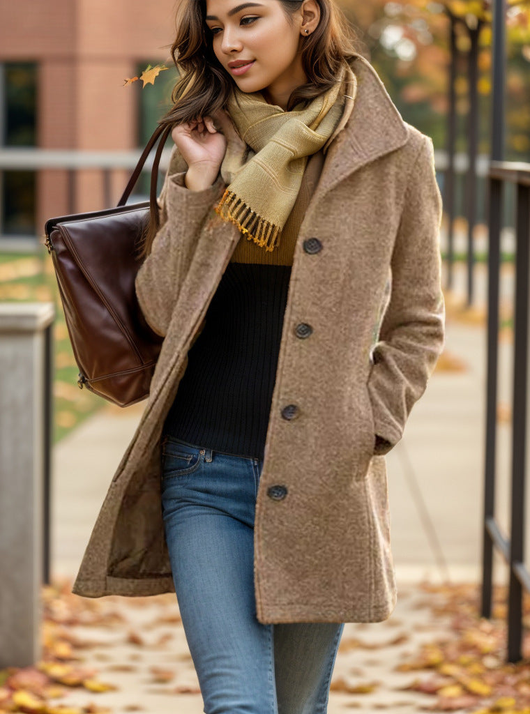 Women's Elegant Wool Coat