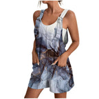 Women's Casual Floral Jumpsuit with Pockets