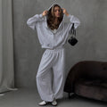Women's Comfortable Oversized Lounge Set with Hood and Elastic Waistband