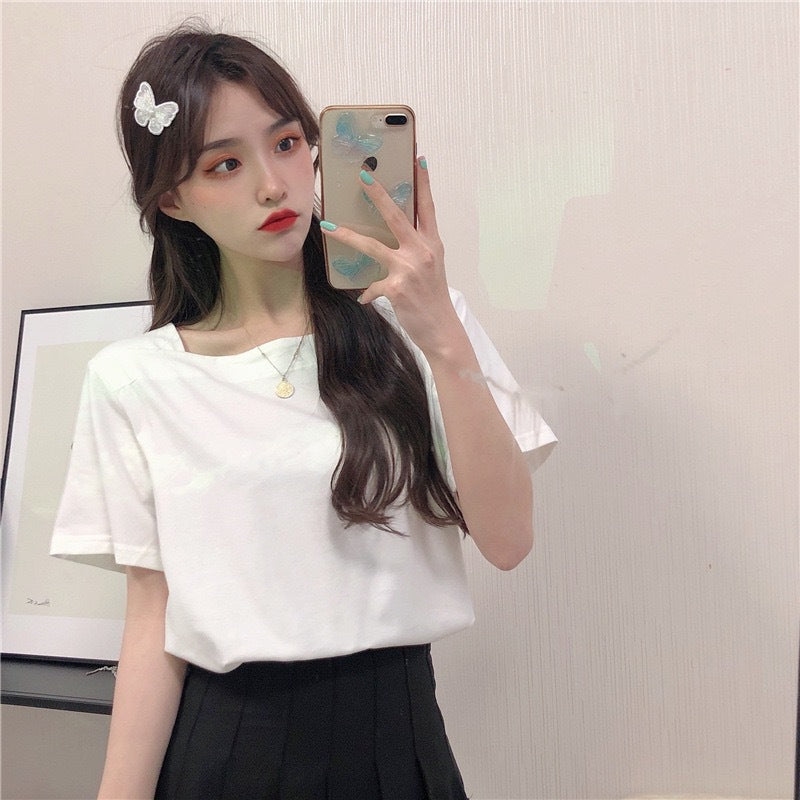 Women's Basic Loose-Fit Cotton T-Shirt