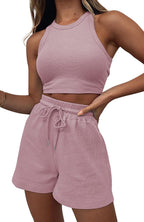 Women's High-Quality Sport Set with Racerback Top and Shorts