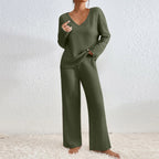 Women's Casual Knit Loungewear Set