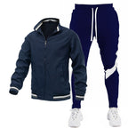 Men's Sporty Track Jacket and Jogging Pants Set