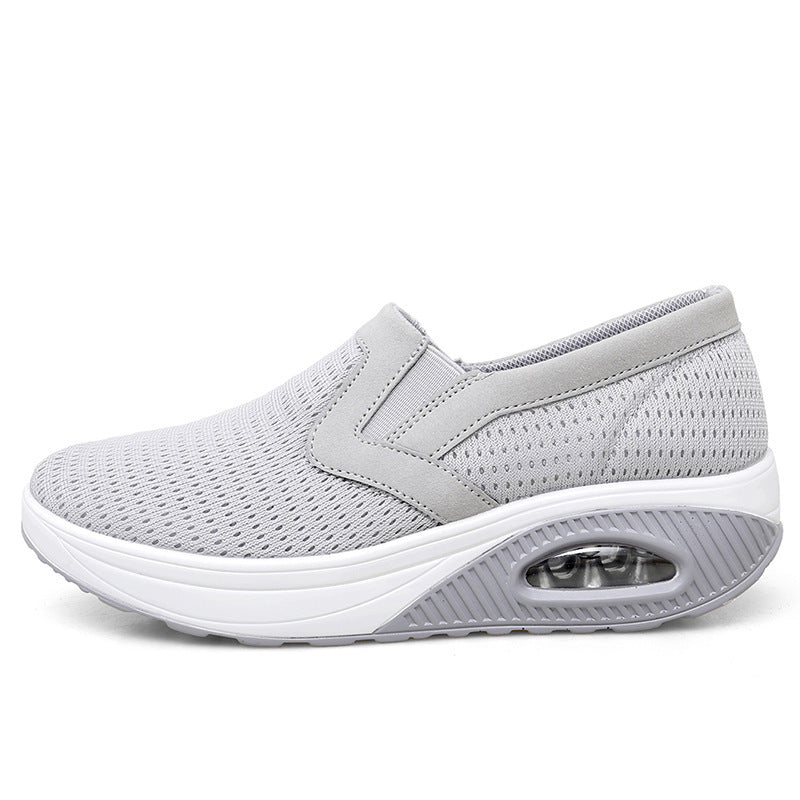 Women's Breathable Slip-On Sneakers with Cushioned Sole and Flexible Design