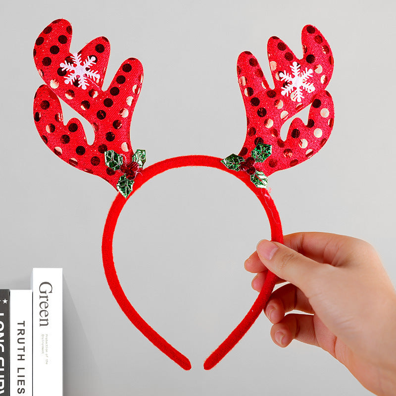 Festive Reindeer Antler Headband