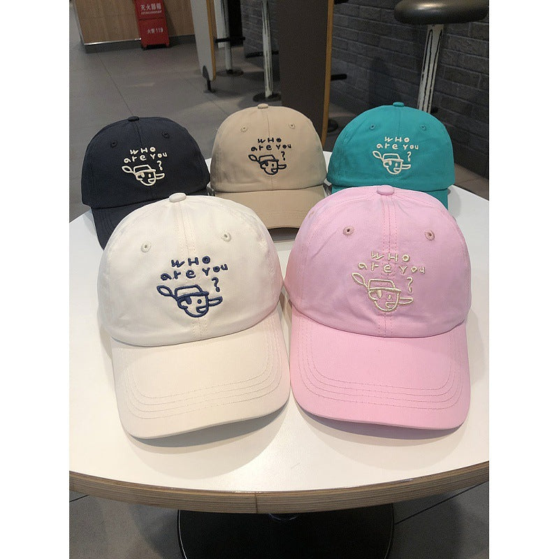 Men's Embroidered Character Casual Cap