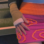 Women's Mini Skirt with Unique Spiral Design
