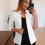 Women's Elegant Lace Blazer