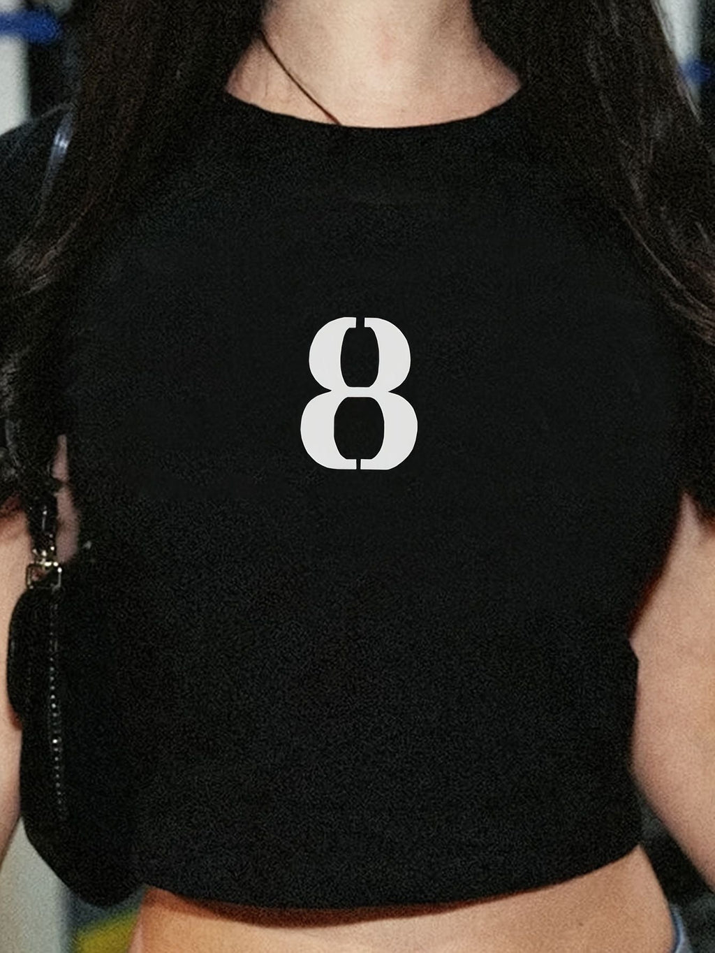 Women's Skull Print Crop T-Shirt