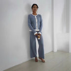 Women's Elegant Ribbed Knit Set