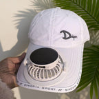 Multifunctional Baseball Cap with Removable Solar Fan and Adjustable Brim