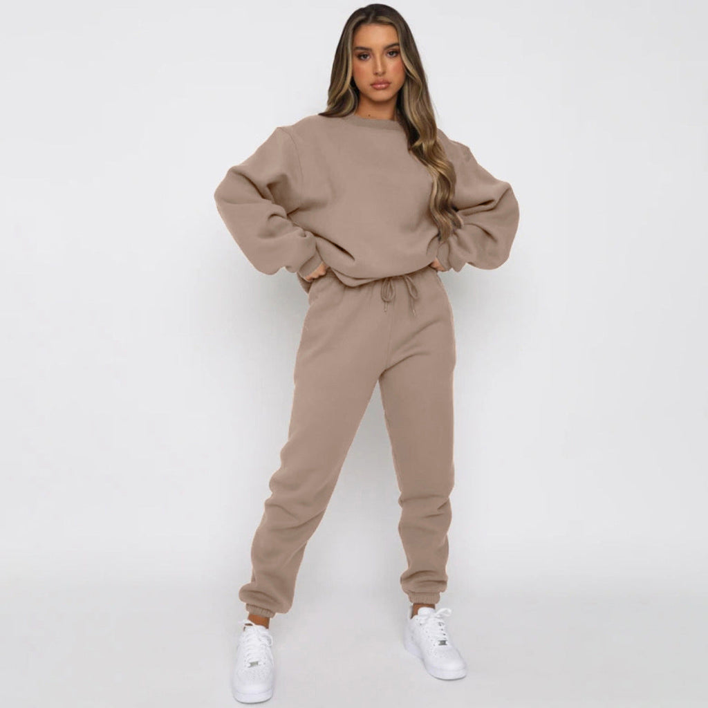 Women's Comfortable Sweatshirt and Jogger Loungewear Set