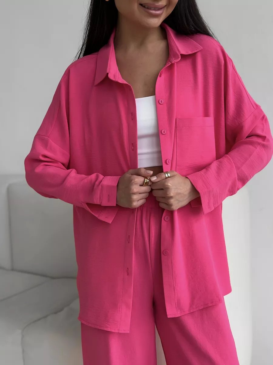 Women's Relaxed Top and Wide Leg Trousers