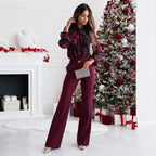 Elegant Floral Blouse with Ruffle Details