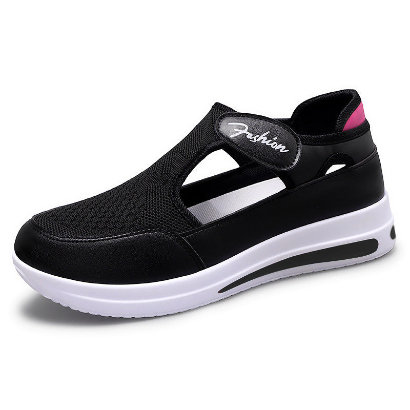 Women's Comfortable Casual Sneakers with Practical Hook-and-Loop Fastening