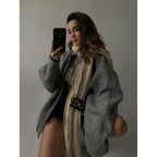 Women's Oversized Soft Wool-Blend Jacket
