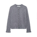 Women's Elegant Cardigan with Decorative Buttons