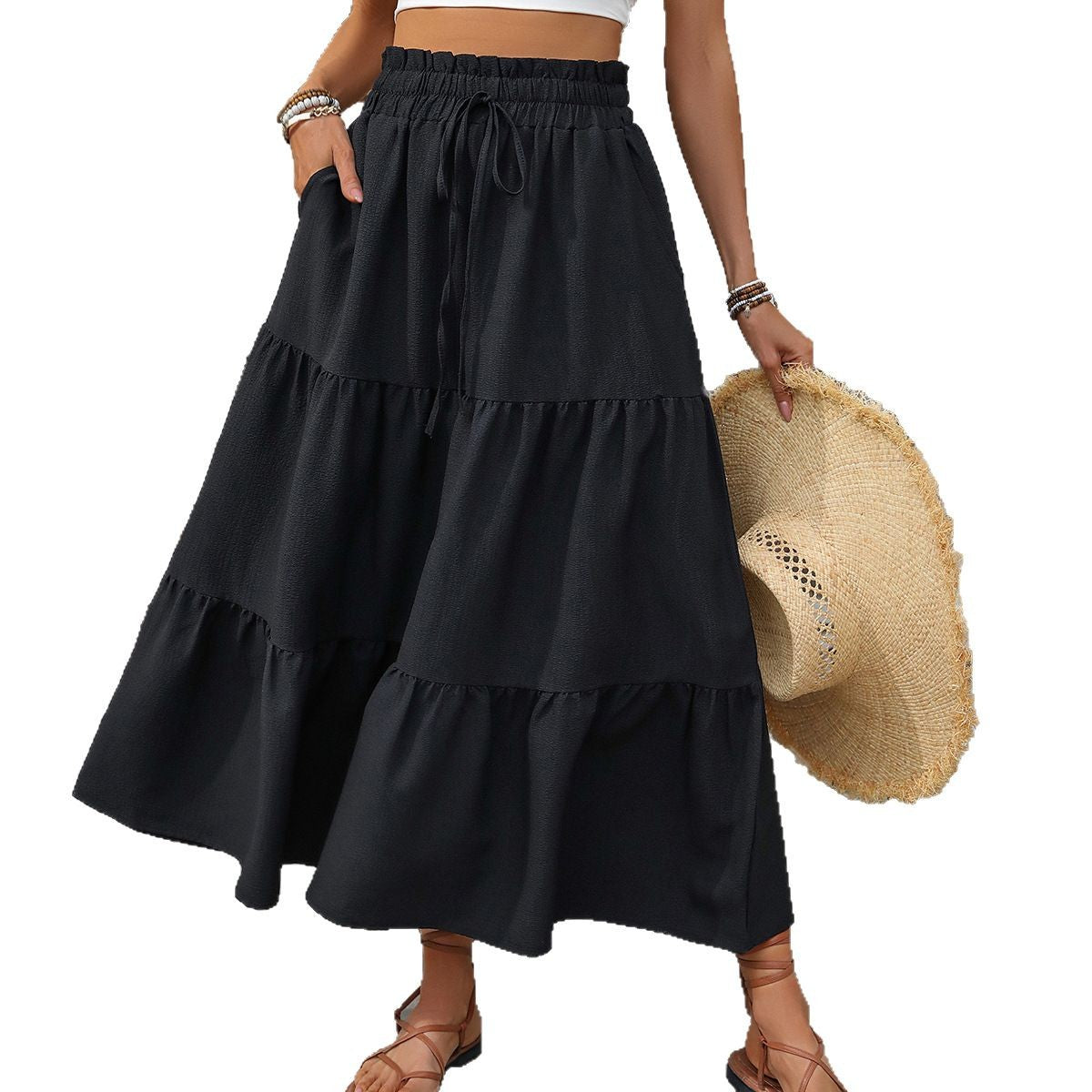 Women's Tiered Maxi Skirt