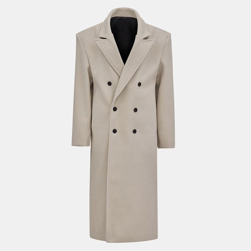Women's Elegant Double-Breasted Trench Coat with Belt